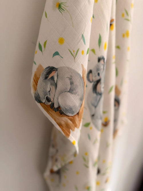 Koala Kuddle Muslin Swaddle Blanket