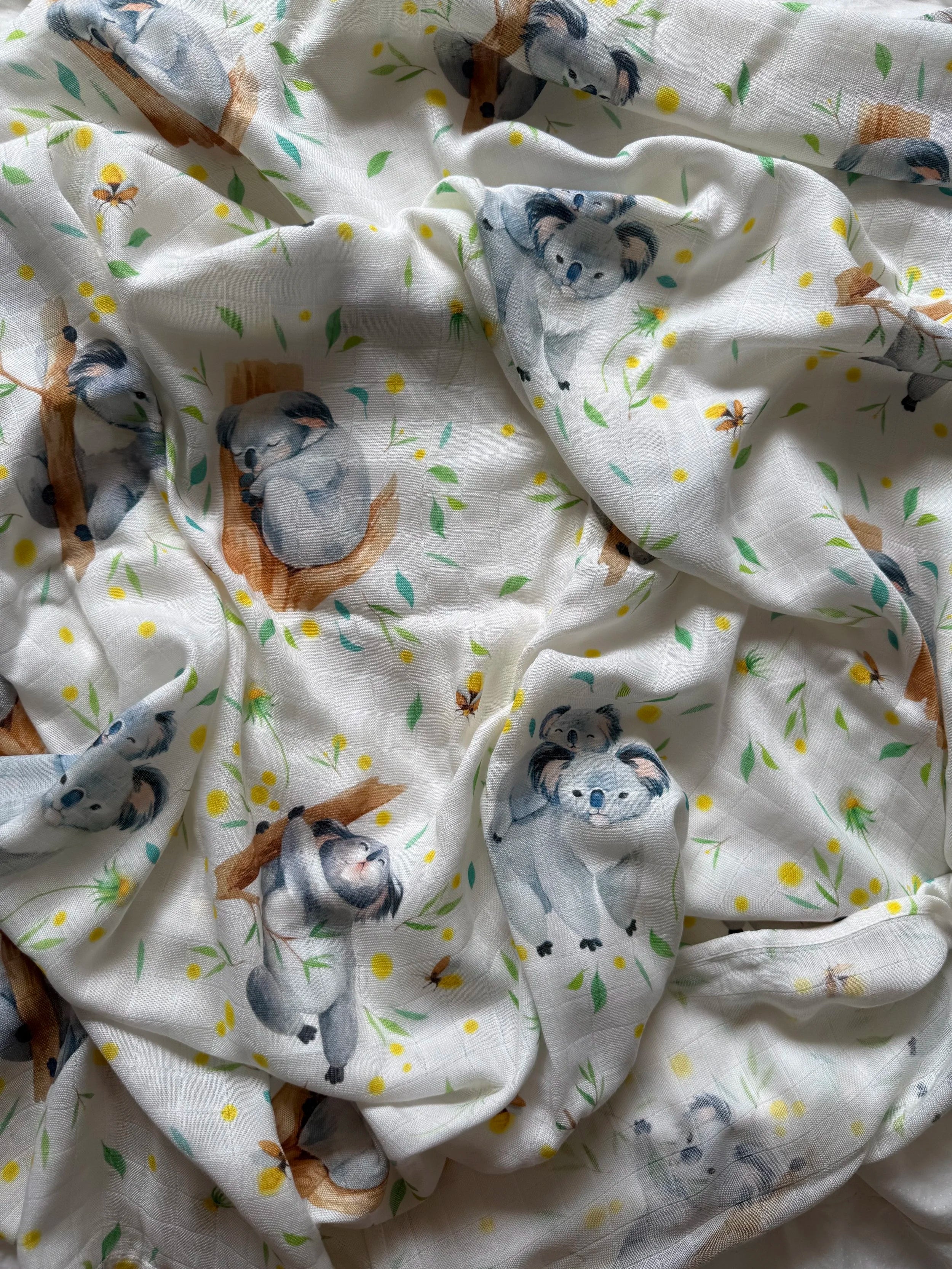 Koala Kuddle Muslin Swaddle Blanket